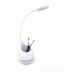 Wholesale Loud Sound Portable Touch Light with Pen Holder Bluetooth Speaker T6 (White)
